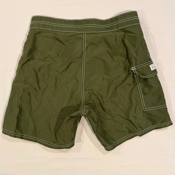 Katin Waterman Trunk Mens 29 Olive Night Surf Swim Board Shorts K-Man Patch - Picture 5 of 8